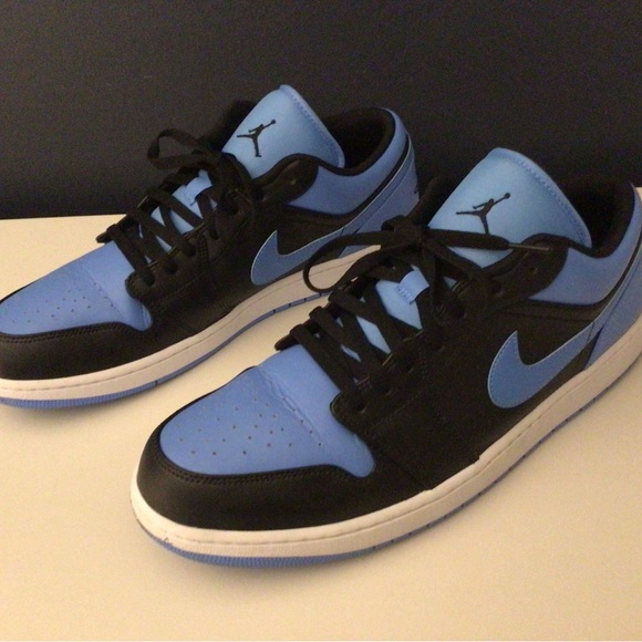 Nike Air Jordan 1 Low. Size 16. Excellent used condition. Black & blue. - Picture 2 of 8